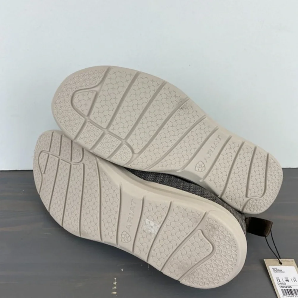 Ariat Hilo Midway Slip On Shoes Men 9.5D Heather Brown Woven Flex Minimalist NWT